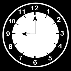 clock / 9 'o clock